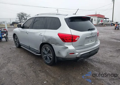 2017 Nissan Pathfinder Platinum from USA, damaged, VIN 5N1DR2MN1HC656013